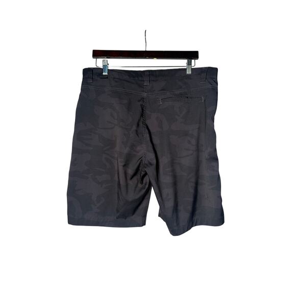 Hawke & Co Pro Series Rugger Shorts Men 36W Blk Camo Stretch Swim Casual Summer - Picture 6 of 7